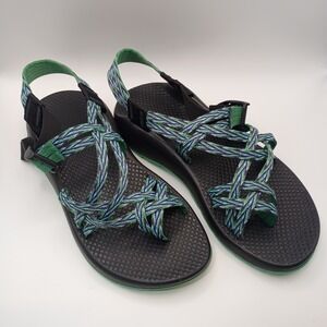 Chaco ZX/2 Cloud Sandals Adjustable Straps Woven‎ Design Women's Sz 7 Teal